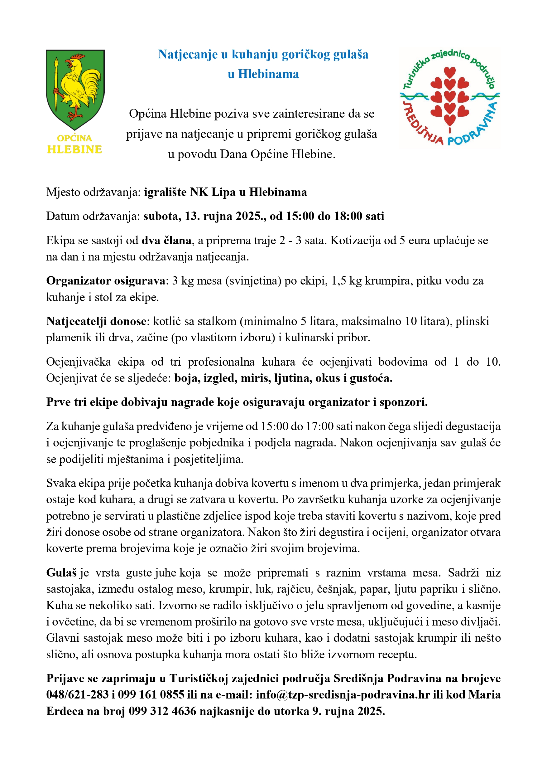 Natjecanje u kuhanju gulaša Hlebine2025