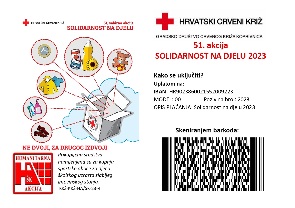 Solidarnost na djelu 2023 Letak s barkodom